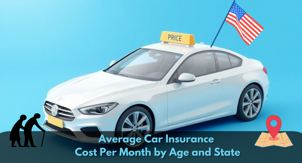 Average Car Insurance Cost Per Month by Age and State - USA